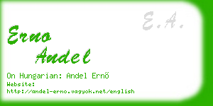 erno andel business card