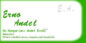 erno andel business card